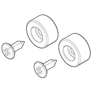 Novellini R06BLS01-TR set of end caps transparent