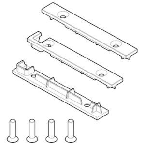 Novellini R804KUFRMO-H Endkappen Wandhalterung Frame Schwarz