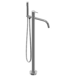 Pure RVS 316 Serie RV4204 free-standing bath tap with hand shower stainless steel brushed