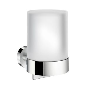 Smedbo Home HK361 holder with glass soap dispenser chrome
