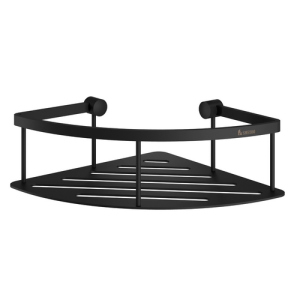 Smedbo Sideline DB3031 corner shower basket 20 cm matt black
