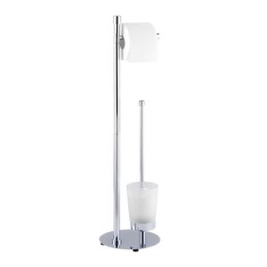 Wenko WO18350 Roma toiletstandaard (toiletborstelhouder + toiletrolhouder) chroom