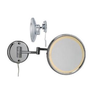 Woodynox WO1031 vergrootspiegel 3x met LED verlichting chroom (OUTLET)