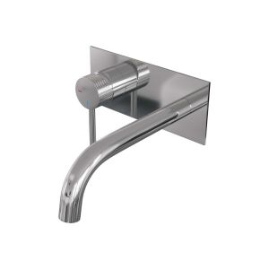 Brauer Carving 5-CE-083-B6 built-in basin mixer with curved spout and cover plate model A2 chrome
