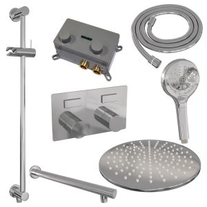 Brauer Carving 5-CE-203 thermostatic concealed rain shower with push buttons SET 68 chrome