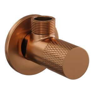 Brauer Carving 5-GK-317 angle stop valve complete with hose copper brushed PVD