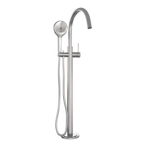 Brauer Carving 5-NG-084-2 freestanding bath mixer SET 02 stainless steel brushed PVD