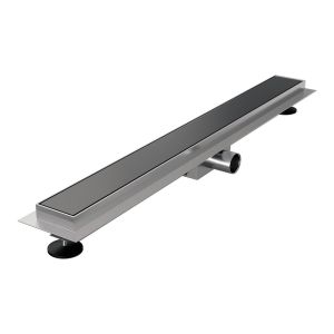 Brauer DR-MRF70GM douchegoot met multifunctioneel rooster en flens 7 x 70cm gunmetal geborsteld PVD