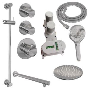 Brauer Edition 5-CE-036 thermostatic concealed rain shower set 19 chrome