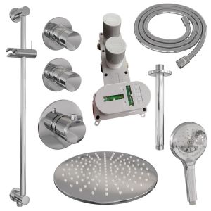 Brauer Edition 5-CE-039 thermostatic concealed rain shower set 24 chrome