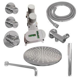 Brauer Edition 5-CE-075 thermostatic concealed rain shower SET 04 chrome