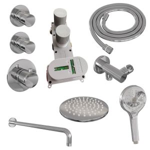 Brauer Edition 5-CE-076 thermostatic concealed rain shower SET 09 chrome
