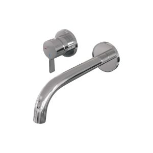 Brauer Edition 5-CE-083-B1-65 concealed basin mixer with curved spout and rosettes model E2 chrome