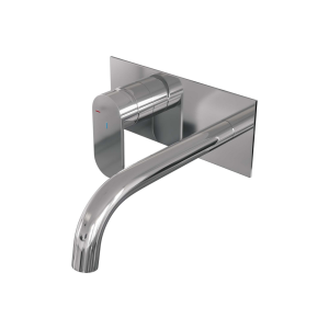 Brauer Edition 5-CE-083-B3 concealed basin mixer with curved spout and cover plate model C2 chrome