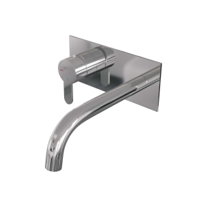 Brauer Edition 5-CE-083-B4 concealed basin mixer with curved spout and cover plate model D2 chrome