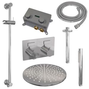 Brauer Edition 5-CE-177 thermostatic concealed rain shower with push buttons SET 66 chrome