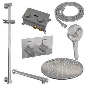 Brauer Edition 5-CE-179 thermostatic concealed rain shower with push buttons SET 68 chrome