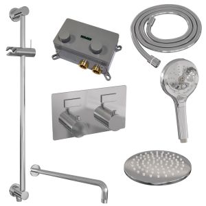 Brauer Edition 5-CE-180 thermostatic concealed rain shower with push buttons SET 69 chrome