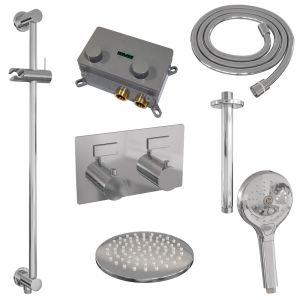 Brauer Edition 5-CE-182 thermostatic concealed rain shower with push buttons SET 71 chrome