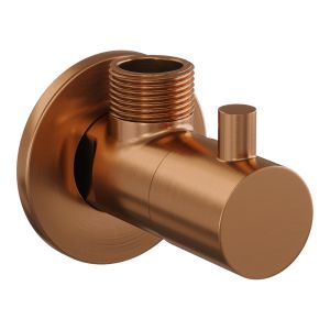 Brauer Edition 5-GK-315 angle stop valve complete with hose copper brushed PVD