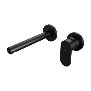 Brauer Edition 5-S-004-S3-65 Unterputz-Waschtischbatterie mit geradem Auslauf und Abdeckplatten Modell C1 mattschwarz