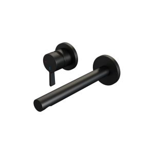 Brauer Edition 5-S-083-S1-65 Unterputz-Waschtischbatterie mit geradem Auslauf und Abdeckplatten Modell E2 mattschwarz