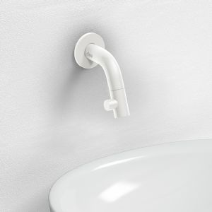 Clou Kaldur CL060500120 cold-water tap short version wall mounted matt white