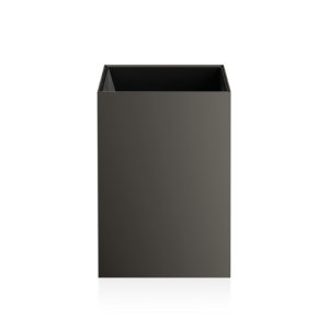 Decor Walther 0614066 DW 74 Mülleimer ohne Deckel 24x17x17cm Metall matt dunkel