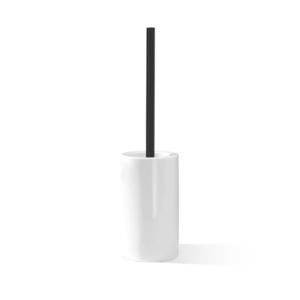 Decor Walther 0826053 DW 6100 toiletborstelgarnituur staand porselein wit/ mat zwart