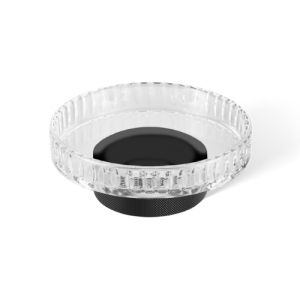 Decor Walther 0854760 CLUB STS zeepschaal mat zwart/ helder glas