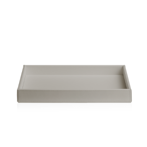 Decor Walther Brownie 0930149 BROWNIE TAB L schaal/ tray kunstleder taupe