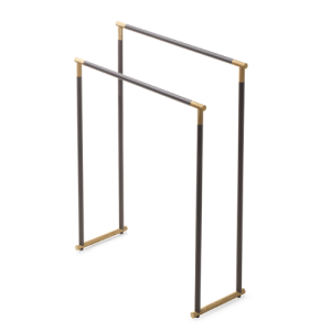 Decor Walther Club 0509366 CLUB HT handdoekstandaard mat donker metaal en mat goud