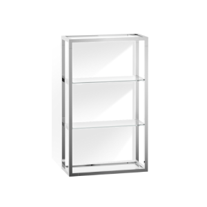 Decor Walther Corner 0702801 ET 6 glass wall rack clear glass/ chrome