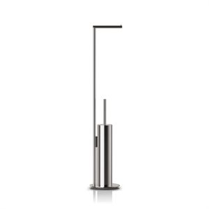 Decor Walther Mikado 0522358 MK SBK toilet stand (toilet brush holder + toilet roll holder) black chrome polished PVD
