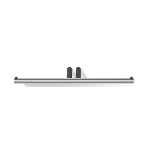 Decor Walther Mikado Tec 0520378 MK TEC TPH2 double toilet roll holder stainless steel brushed/matt black