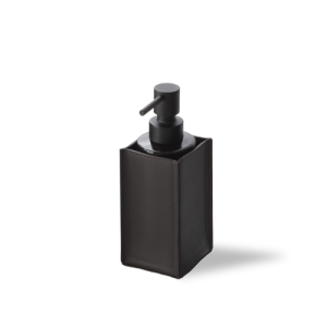 Decor Walther Nappa 0939090 NAPPA SSP Seifenspender echtes Leder schwarzbraun/ mattschwarz
