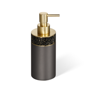 Decor Walther Rocks 0933667 ROCKS SSP 1 Seifenspender mattes dunkles Metall und mattes Gold