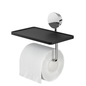 Geesa Opal Chrome 917224-02 toiletrolhouder met planchet chroom