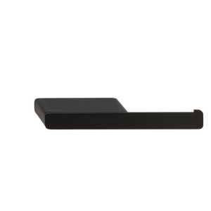 Geesa Shift Black 919924-06 toilet roll holder without flap with shelf matte black