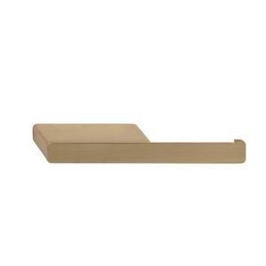 Geesa Shift Gold Brushed 919924-07 toilet roll holder without flap with shelf brushed gold