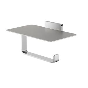 Geesa Craft 911524-02 toilet roll holder with shelf chrome