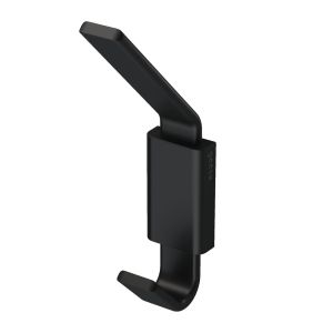 Geesa Frame 918415-06 handdoekhaak dubbel zwart