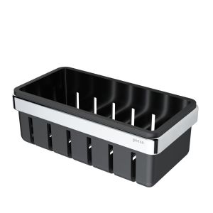 Geesa Frame 918801-02-06 shower basket 21 cm chrome/ black