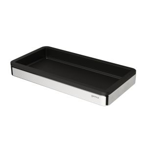 Geesa Rahmen 918802-02-06 Ablag 21 cm chrom/ schwarz