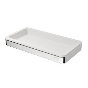 Geesa Frame 918802-02 planchet 21 cm chroom/ wit