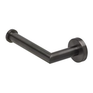 Geesa Nemox Brushed Metal Black 916509-09 toiletrolhouder zwart metaal geborsteld