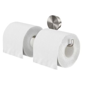 Geesa Opal Brushed Stainless Steel 917218-05 toiletrolhouder dubbel RVS geborsteld