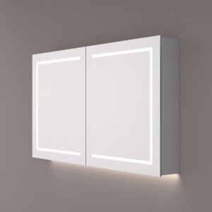 Hipp Design SPK 62060 luxe spiegelkast met LED baan rondom en indirecte LED verlichting onder 60x70x14cm