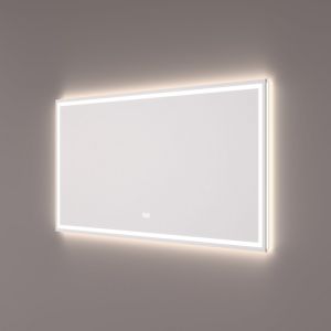 Hipp Design SPV 9025 KW spiegel 90x70cm met directe en indirecte LED verlichting rondom en spiegelverwarming