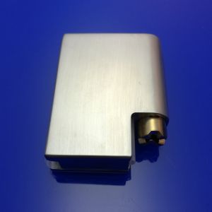 HSK Kienle E87312-4R hinge part glass holder lower right, stainless steel look *no longer available*